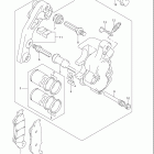DR Z400S Передний суппорт тормозной