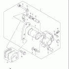 DR200SE Передний суппорт тормозной