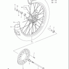 RM85 Front wheel (rm85k7 / k8)