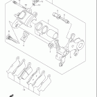 DR Z400SM Задний суппорт