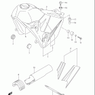 DR Z400SM Топливный бак