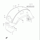 VL1500 Boulevard C90 Rear fender (model k8)