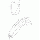 RM Z250 Переднее крыло