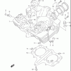 GS500F Головка цилиндра