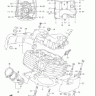 VL1500 Головка цилиндров (задняя)