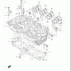 GSX750F KATANA Головка цилиндра