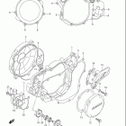 RM250,Z Crankcase cover-water pump (model k3 / k4 / k5 / k...