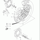 RM125 Rear wheel (model k1 / k2)