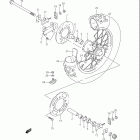 RM85,L Rear wheel (rm85lk3)