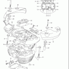 VL800,C,T Boulevard C50 Задняя головка цилиндров