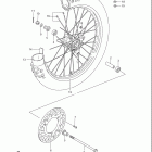 RM85,L Front wheel (rm85lk5 / lk6)