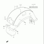 VL1500 Rear fender (model k5 / k6)
