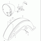 VL1500 Boulevard C90,T Переднее крыло