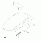 SV650,S,A Front fender (model k7)