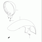 VS800 Boulevard S50 Переднее крыло