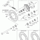 RM-Z250 Задняя ступица колеса