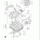LS650  Boulevard S40 Головка цилиндра