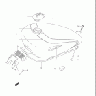 VS800GL INTRUDER Топливный бак (модель K3)