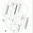 DR Z400E Передняя вилка