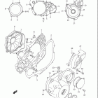 DR Z400E Крышки картера