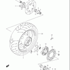 GSX-R600 Rear wheel (gsx-r600xk5)