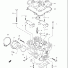 SV1000, S Задняя головка цилиндров