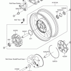 VZ1600 MARAUDER  Boulevard M95 E33 Задняя ступица колеса