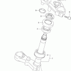 GS500F Steering stem (gs500fk4 / k5 / k6)
