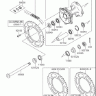RM-Z250 2005 Задняя ступица колеса