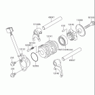 DR-Z110 Gear change drum / shift fork