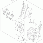GS500F Front caliper (model k4 / k5 / k6)