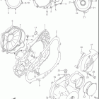 DR-Z400, E Crankcase cover (dr-z400ey / ek1 / ek2 / ek3 / ek4...