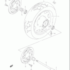 VL1500, B INTRUDER Front wheel (model k2 / k3 / k4)