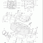 VL1500, B INTRUDER Головка цилиндров (задняя)