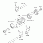 RM-Z250 Gear change drum / shift fork