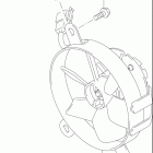 DR-Z400S Вентилятор радиатора