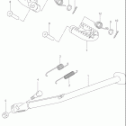 DR-Z400, E Подножка