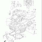 VZ800 MARAUDER Задняя головка цилиндров