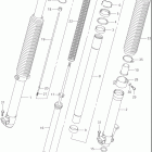 DR-Z400, E Передняя вилка