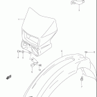 DR-Z400, E Front fender (model k2 / k3 / k4)