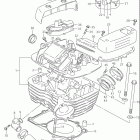 VZ800 MARAUDER Задняя головка цилиндров