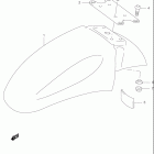 GSX750F KATANA Переднее крыло (модельw / x / y / k1 / k2)