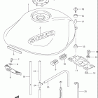 GSF600S BANDIT Топливный бак (модель K3)