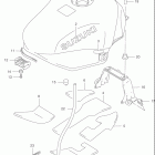 GSX750F KATANA Топливный бак (model w / x)