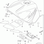 GSX-R750 Топливный бак (модель Y)