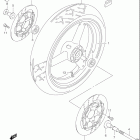 GSX750F KATANA Передние колеса (модель w / x / y / k1 / k2)