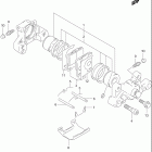 GSF600S BANDIT Задний суппорт