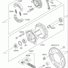 RM60 Задняя ступица колеса