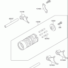 RM60 Gear change drum / shift fork