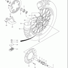 RM125 Rear wheel (model k1 / k2)